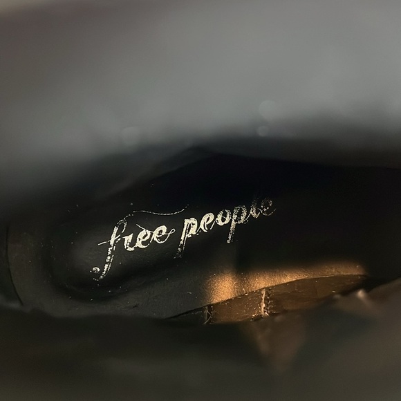 Free People Luke Western Boot White Zipper Leather Reptile 7.5 - Picture 8 of 9